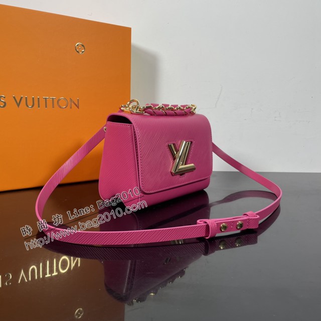 Lv路易威登2023專櫃新款Twist小號手袋 LV水波紋牛皮單肩斜挎女包 M21719 ydh5021